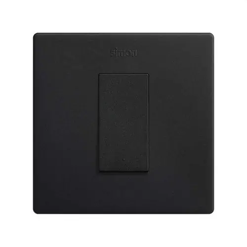 Oferta De Temporada CONMUTADOR PULSANTE SIMON 270 0AX CON MÓDULO ESTRECHO 10AX NEGRO MATE