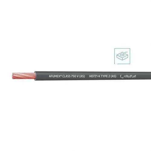 CABLE AFUMEX CLASS 750V(AS)H07Z1-K TYPE 2(AS)1x6 GR(SE SUMINISTRA CJ.100m) Profesional