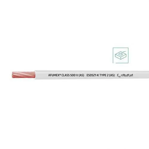 CABLE AFUMEX CLASS 500V(AS)ES05Z1-K TYPE 2(AS)1x1 BL(SE SUMINISTRA CJ.200m) Auténtico