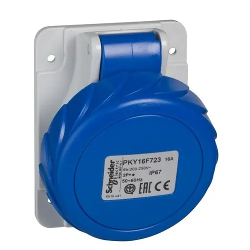 Gran Oferta BASE EMPOTRAR INCLINADA 16A 2P+TT 200-250V IP44