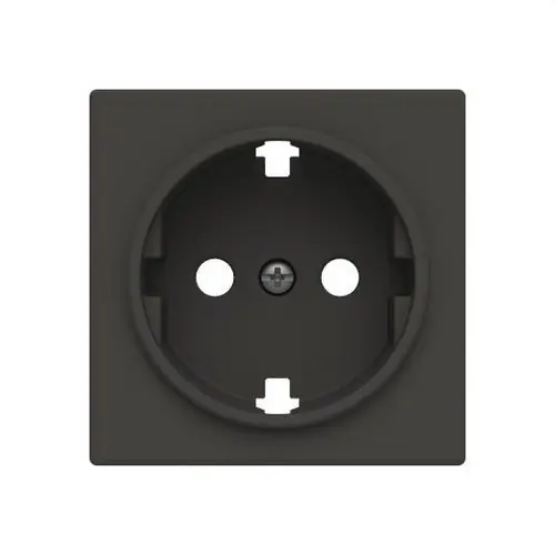 TAPA BASE ENCHUFE SCHUKO SERIE DE LUJO NEGRO ESSENCE Solo Hoy