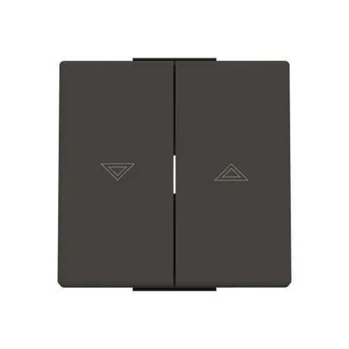 TECLA INTERRUPTOR PERSIANAS SERIE DE LUJO NEGRO ESSENCE Últimas Unidades