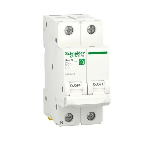 INTERRUPTOR AUTOMÁTICO RESI9 1P+N 10A CURVA C 230V 6000A Certificado