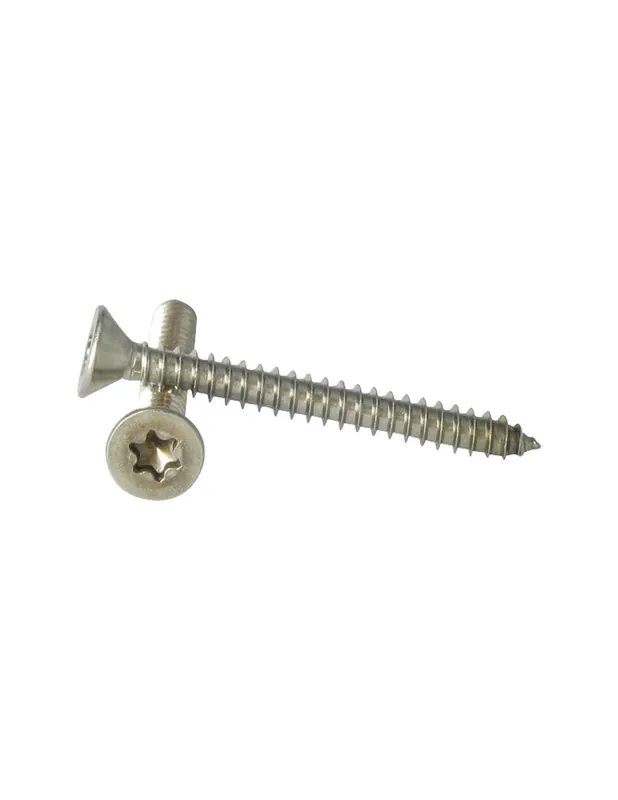 Novedad 1 x Tornillo chapa cabeza fresada 4.2X25 TORX T20 Inoxidable A2