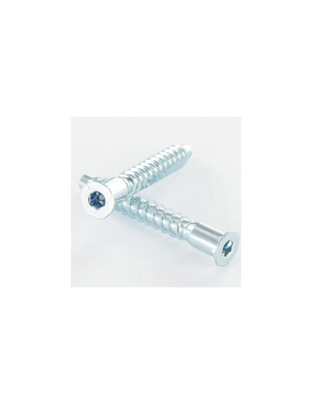 1 x Tornillo autotaladrante confirmat cabeza fresada/testa svasat hexagonal hueco 7X50 Rosca aglomerado dentado Acero Súper Precio