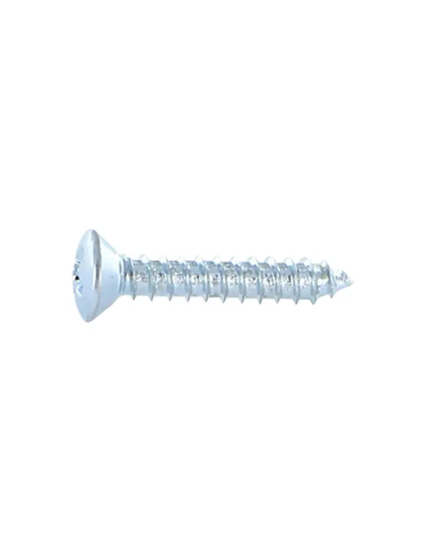 1 x Tornillo chapa cabeza fresada abombada phillips de 2 3.9X9.5 Acero cincado blanco Pedido Al Por Mayor