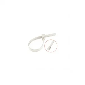 1 x Abrazaderas reabribles 7.6X150 Nylon blanco poliamida 6.6 Precio Bajo