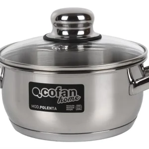 CACEROLA INOX INDUC. MOD. POLENTA T/ VIDRIO Ø200 MM Nuevo Modelo