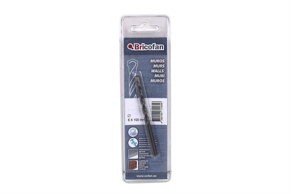 BL 1 UDS BROCA MUROS BRICOFAN 12 X 150 mm Alta Calidad
