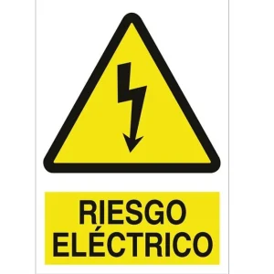 Mejor Calidad SEÑAL POLIESTIRENO 148X105 MM Riesgo eléctrico