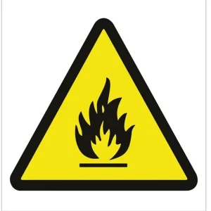 SEÑAL ADHESIVO 105X105 MM. Peligro de incendios Solo Hoy