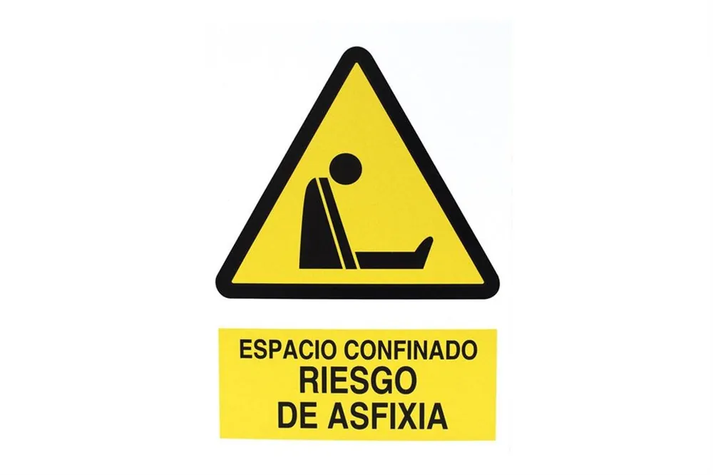 SEÑAL POLIESTIRENO 297 X 210 MM Riesgo de Asfixia Artesanal