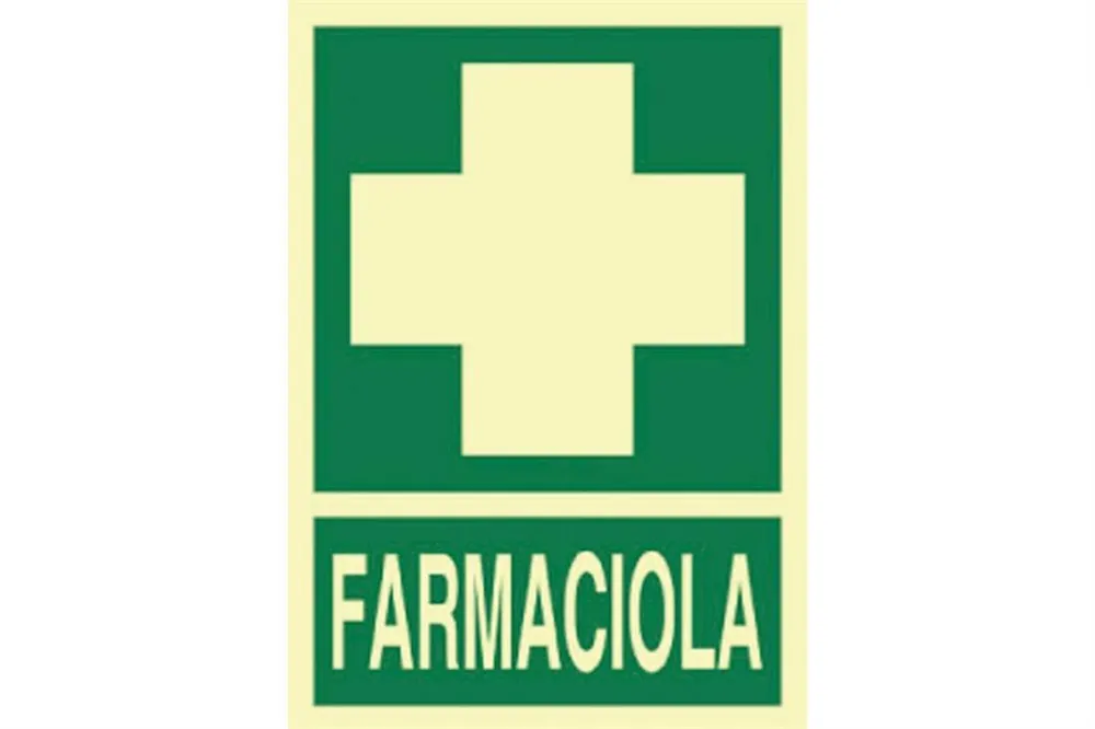 SEÑAL LUMINISCENTE 297X210MM. Farmaciola Compra Hoy