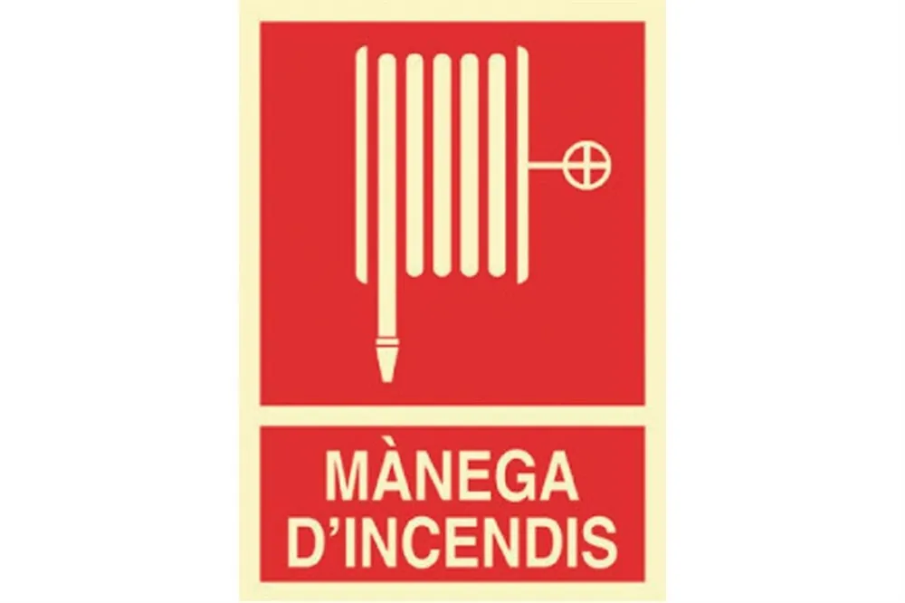 Tendencia SEÑAL LUMINISCENTE 420X297MM. Mànega Dincendis