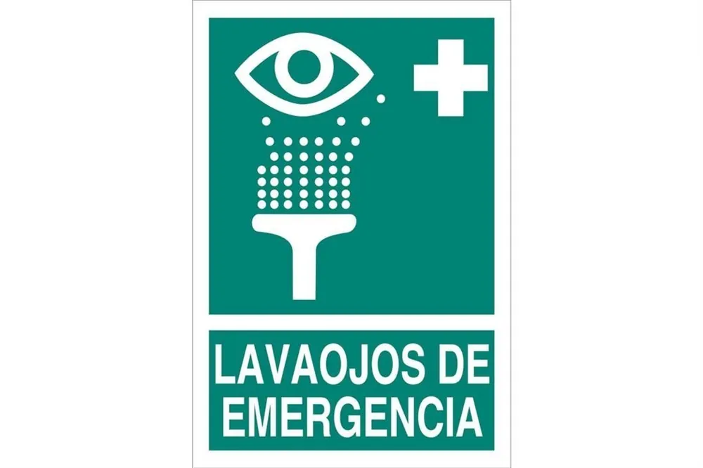 Liquidación SEÑAL ADHESIVO 210X148MM. Lavaojos de Emergencia