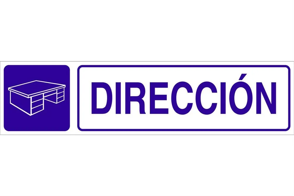 SEÑAL GLASSPACK ADHESIVA 250X62mm. Dirección Solo Por Tiempo Limitado