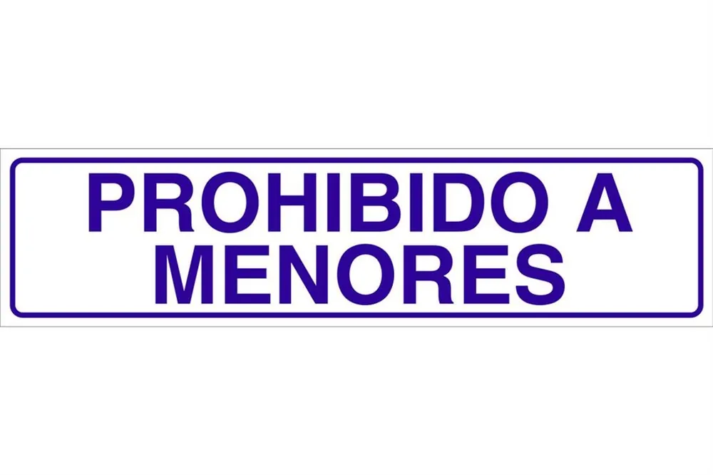 Comprar En Línea SEÑAL GLASSPACK ADHESIVA 250X62MM. Prohibido a menores