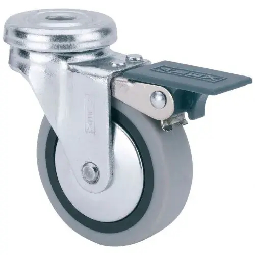 Económico RUEDA GIRAT. AGUJ.PASANTE+ FRENO 40mm 1-0550 17Kg