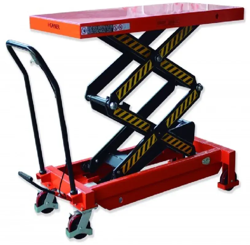 MESA ELEVADORA HIDRAULICA DOBLE TIJERA 350Kg Garantía Incluida