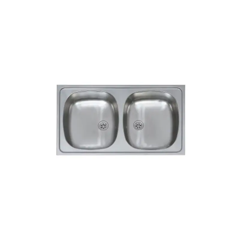 FREGADOR ENCASTRAR 80X45 2S INOX PRACT Precio Económico