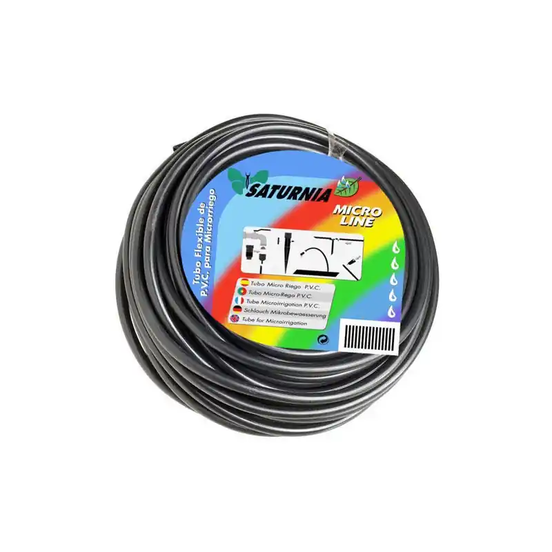 Barato Goteo Microtubo Pvc (Rollo 25 Metros) Saturnia
