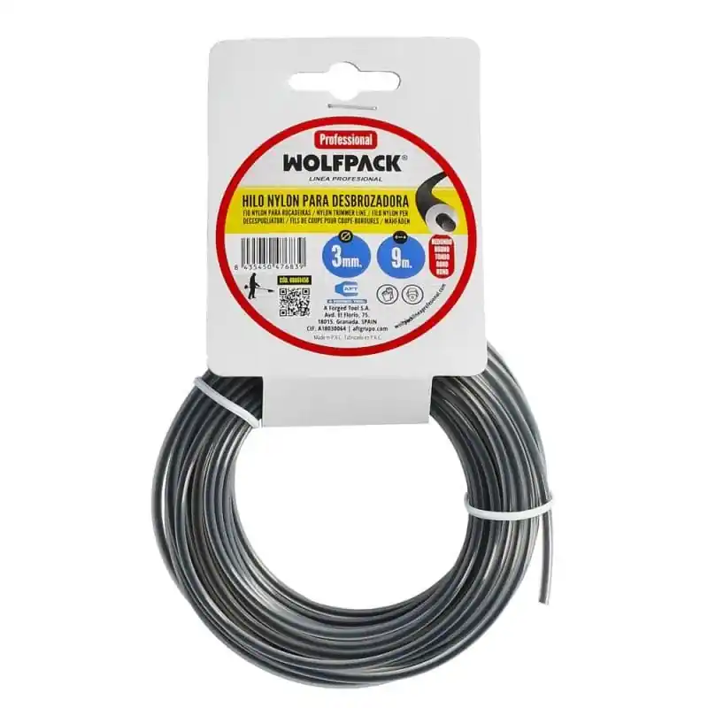 Venta Final Hilo Nylon Redondo Profesional 3,0 mm (Rollo 9m)