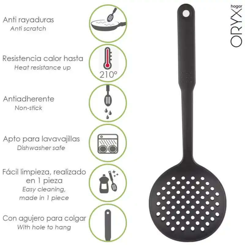 Espumadera Cocina Nylon Basic 33,5 x 11 cm. Oferta