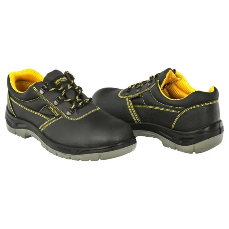 Zapatos Seguridad S3 Piel Negra Wolfpack Nº 39 Vestuario Laboral,calzado Seguridad, Botas Trabajo. (Par) Popular