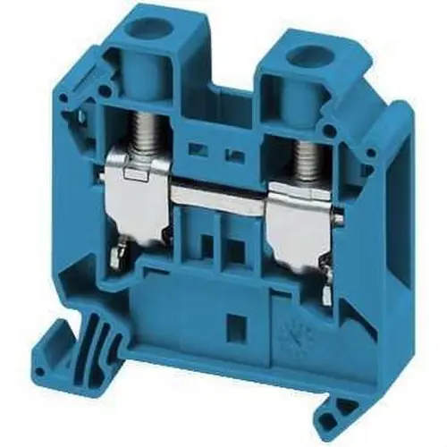 BORNE CONEXIÓN TORNILLO 2 PUNTOS 16mm² AZUL Envío Exprés