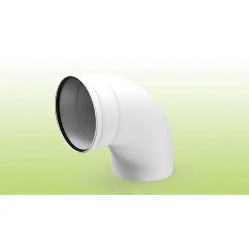 Directo De Fábrica CODO CHIMENEA 90º M-H DIÁMETRO 160mm POLIPROPILENO BLANCO