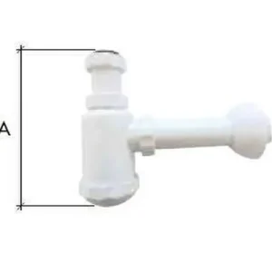 Precio Bajo SIFÓN BOTELLA EXTENSIBLE C-273 DIÁMETRO 1.1/4" 32 RACORD, ALARGADERA PP Y PLAFÓN